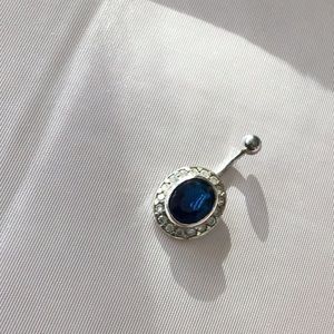 Sapphire Belly Button Charm